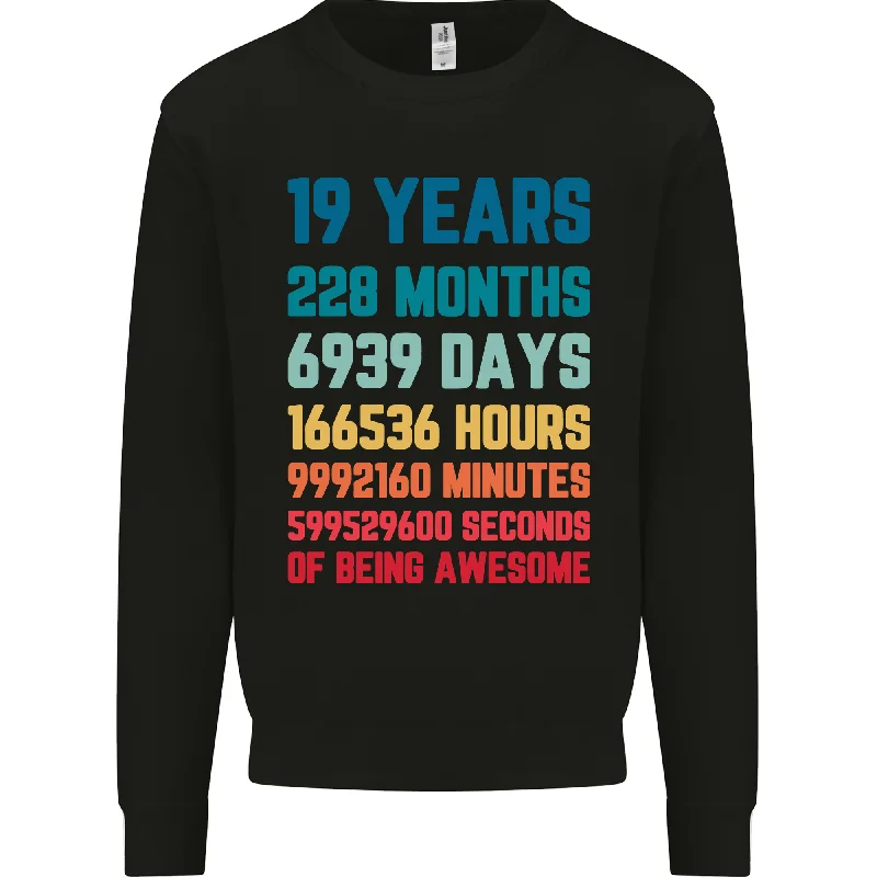 19th Birthday 19 Year Old Men's Birthday Celebration Sweatshirt Jumper