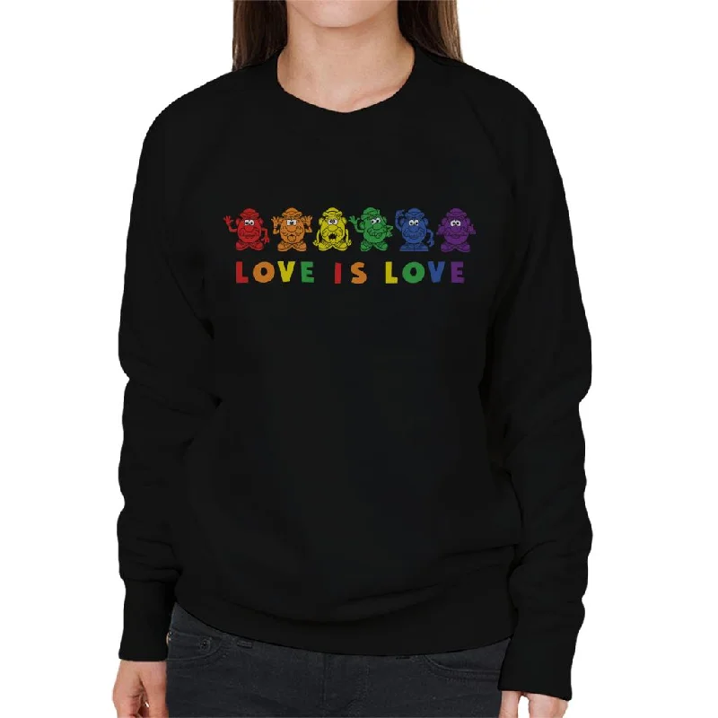 Mr Potato Head Pride Love Is Love Women's Sweatshirt