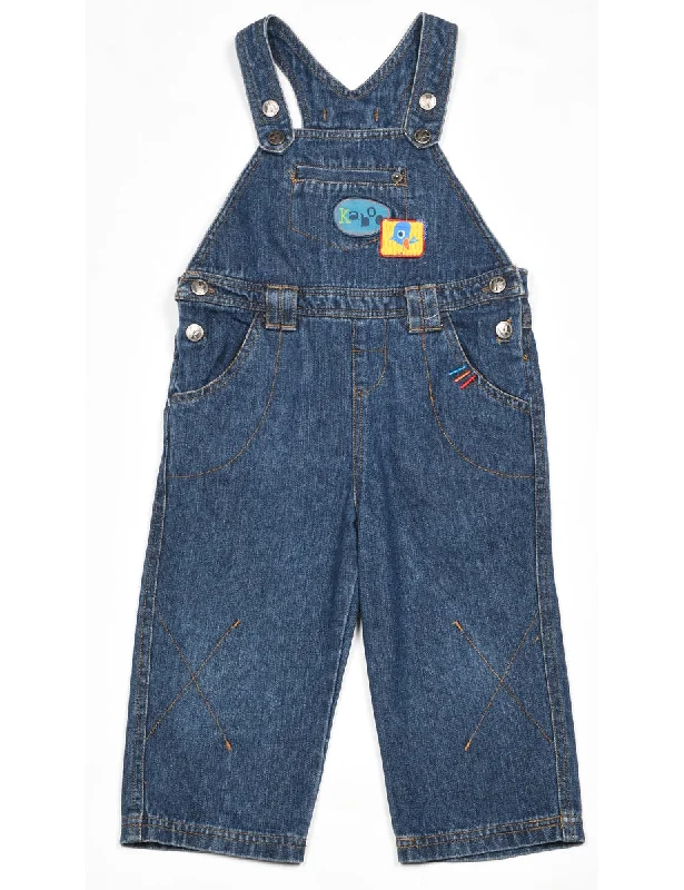 Kaboo Denim Dark Wash Dungarees - 2 YEARS