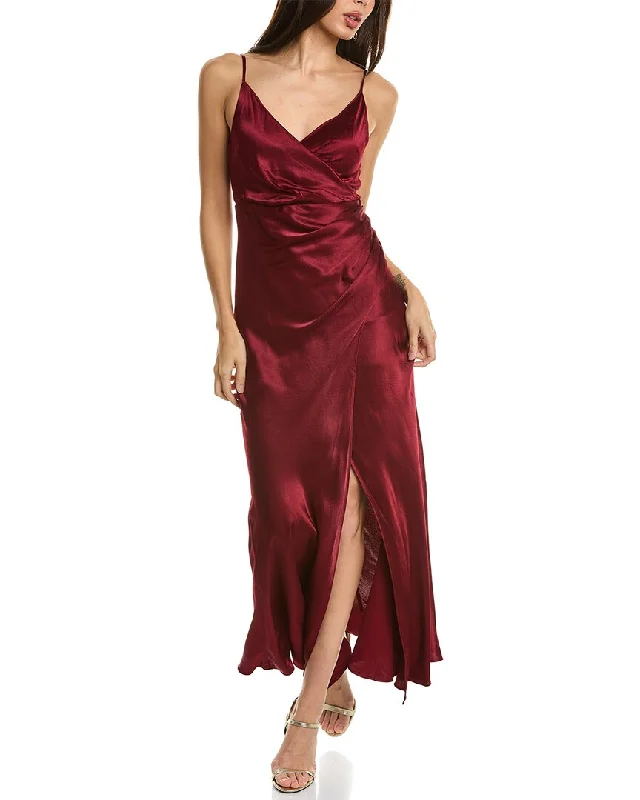 Dress Forum Surplice Ruched Maxi Dress