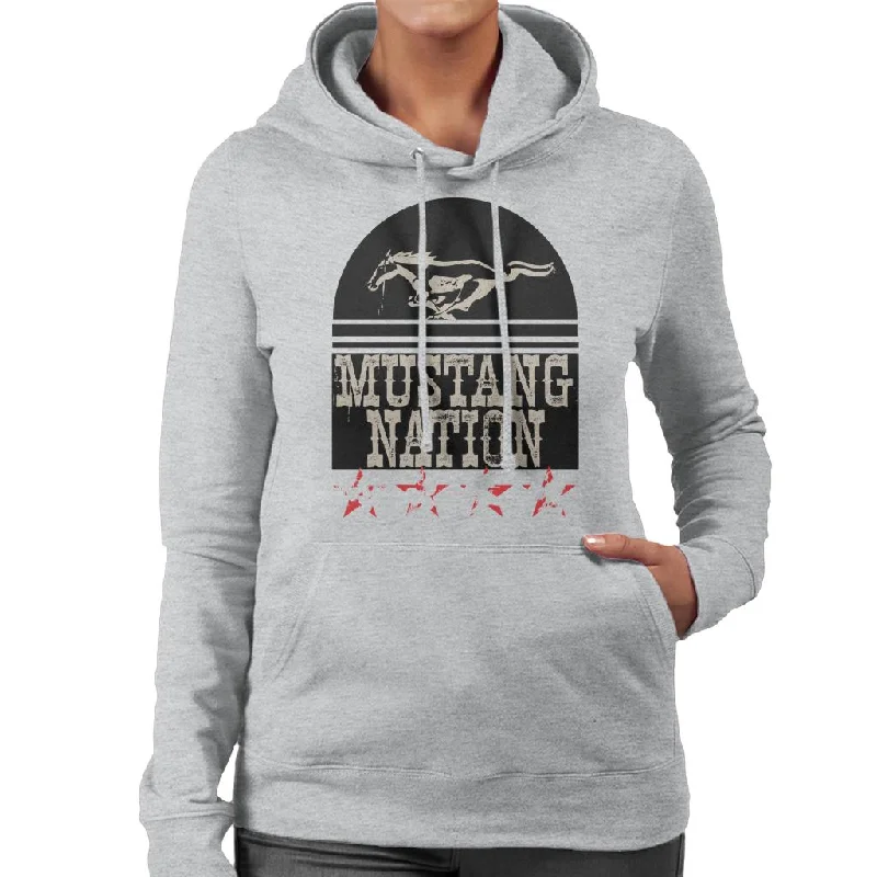 Ford Mustang Nation Women's Hooded Sweatshirt