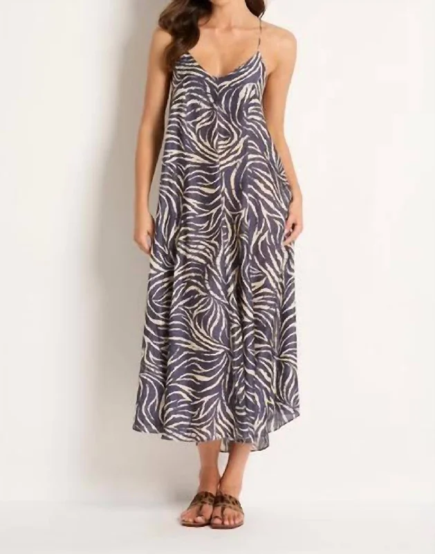 Animal Sundress In Navy