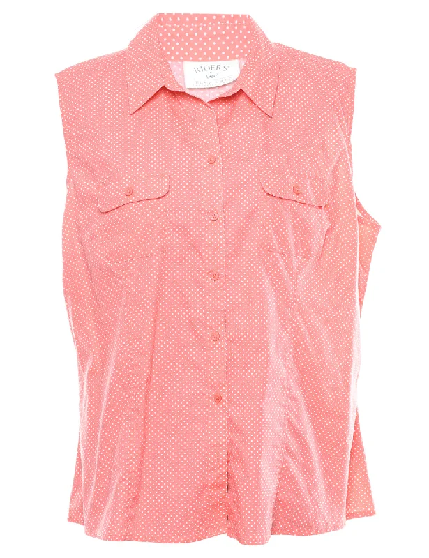 Lee Polka Dot Print Pink & White Shirt - XL