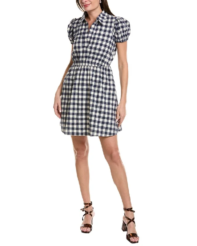 Sail to Sable Puff Sleeve Shirtdress