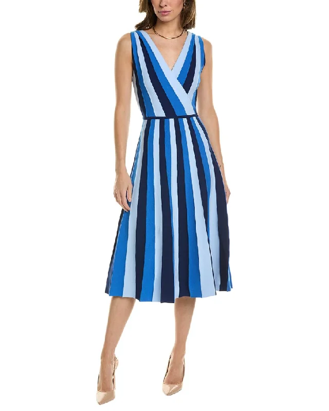 Carolina Herrera Striped A-Line Dress