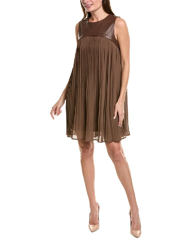 Gracia Pleated Shift Dress