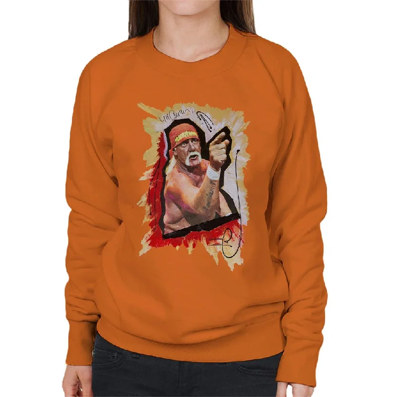 Sidney Maurer Original Portrait Of Hulk Hogan Women's Sweatshirt