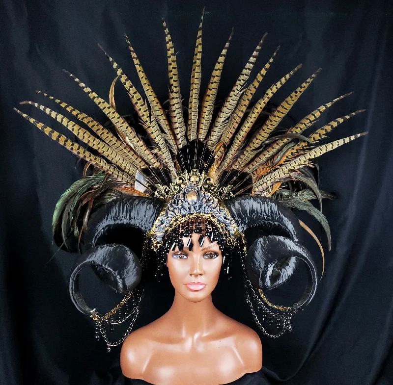 Empress II Horned Headdress - In Stock