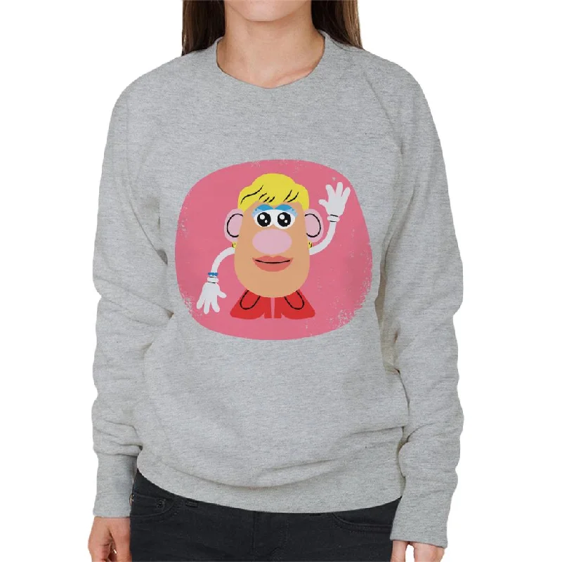 Mrs Potato Head Waving Women's Sweatshirt