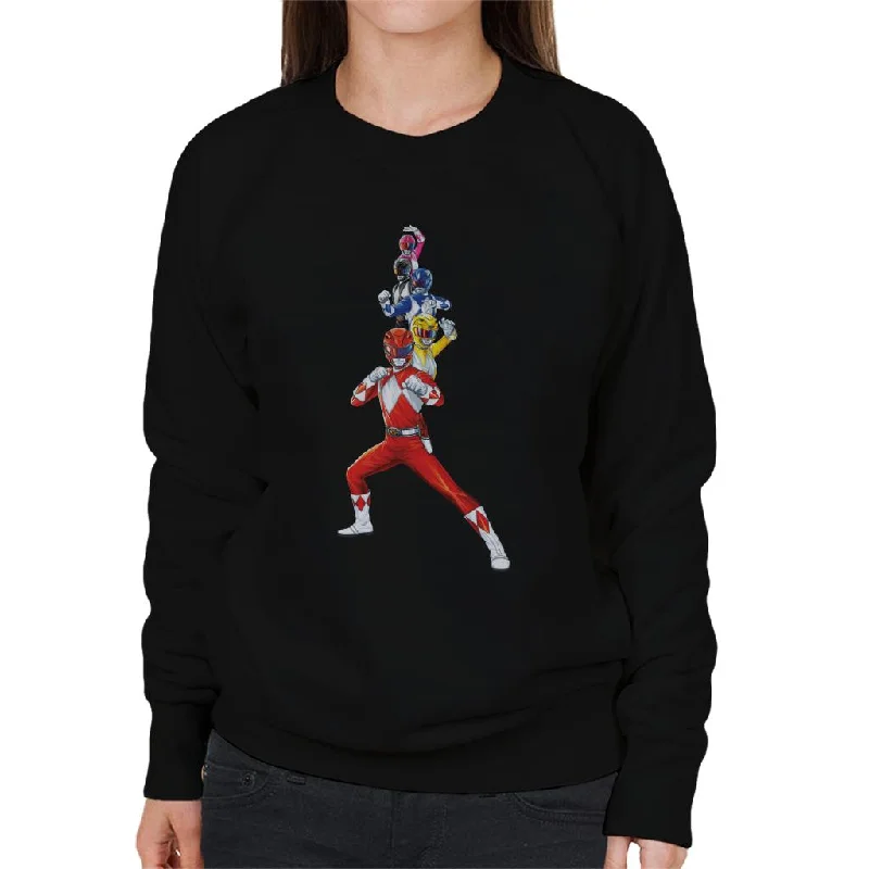 Power Rangers Action Line Up Women's Sweatshirt