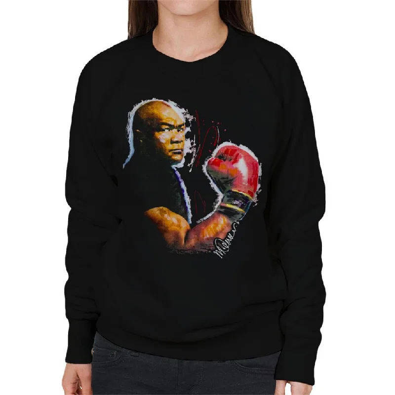 Sidney Maurer Original Portrait Of George Foreman Women's Sweatshirt