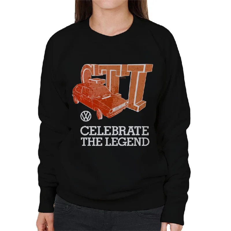 Volkswagen Celebrate The Legend Retro Golf GTI Women's Sweatshirt