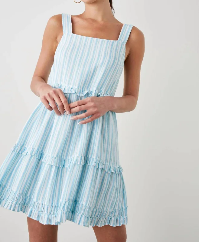 Sandy Dress In Laguna Stripe