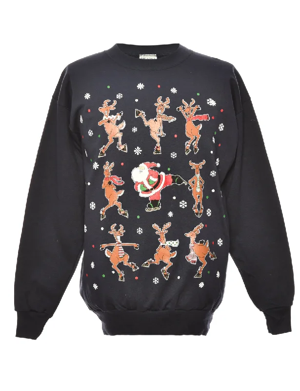 Santa Claus Christmas Sweatshirt - M