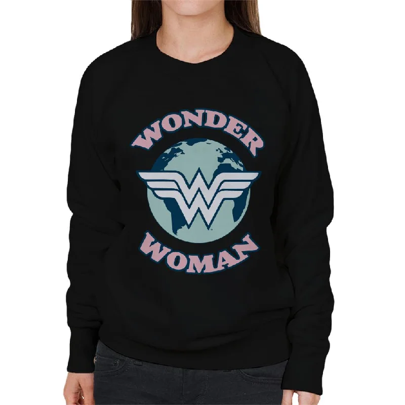 Wonder Woman Globe Logo Women's Sweatshirt