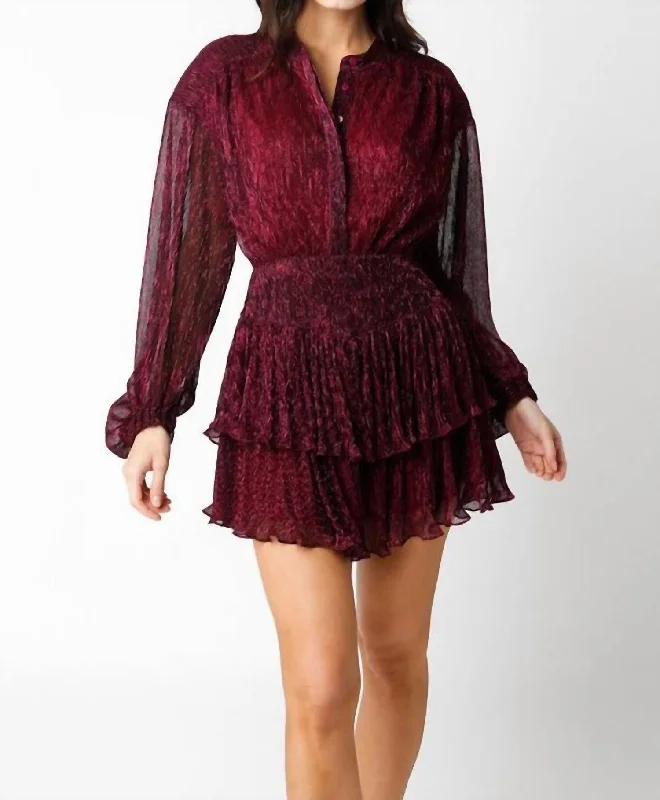 Lottie Dress In Magenta