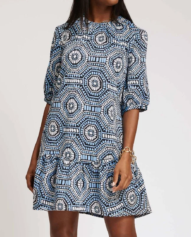 Tinsley Jacquard Dress In Hydro