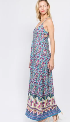 JOCELYN INDIAN PRINT DRESS