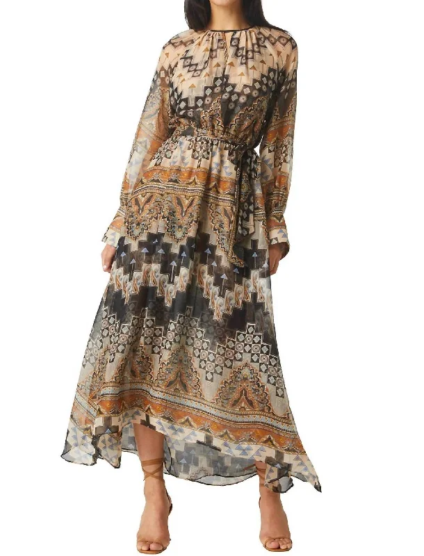 Paloma Dress In Mosaic Print