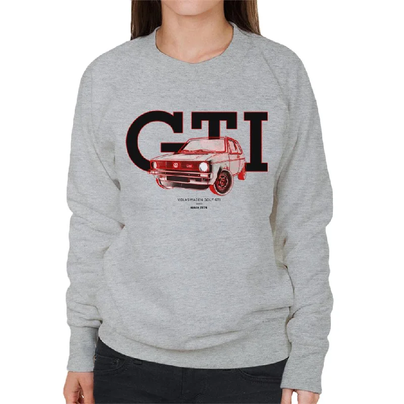 Volkswagen Retro Golf GTI Since 1976 Women's Sweatshirt