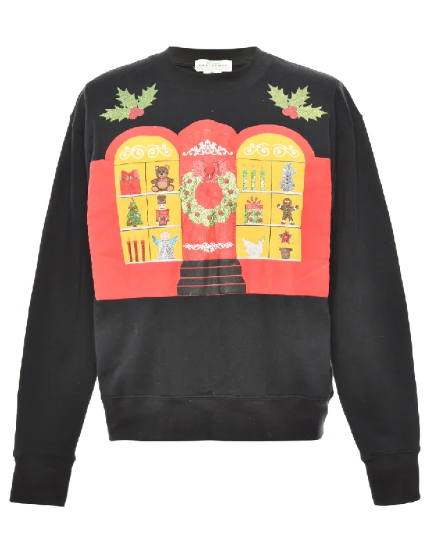 Black Christmas Sweatshirt - XL