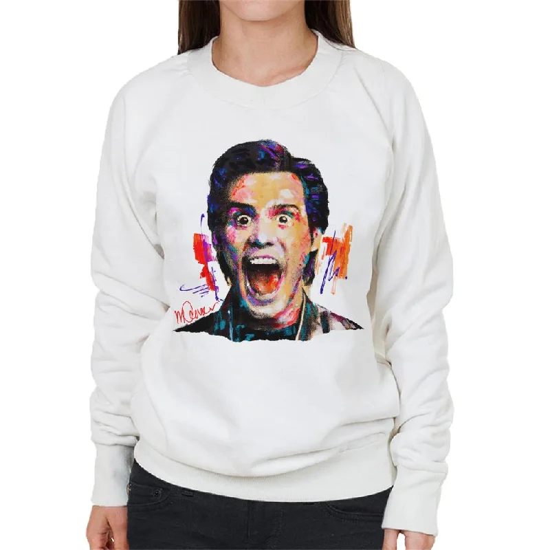 Sidney Maurer Original Portrait Of Jim Carrey Women's Sweatshirt