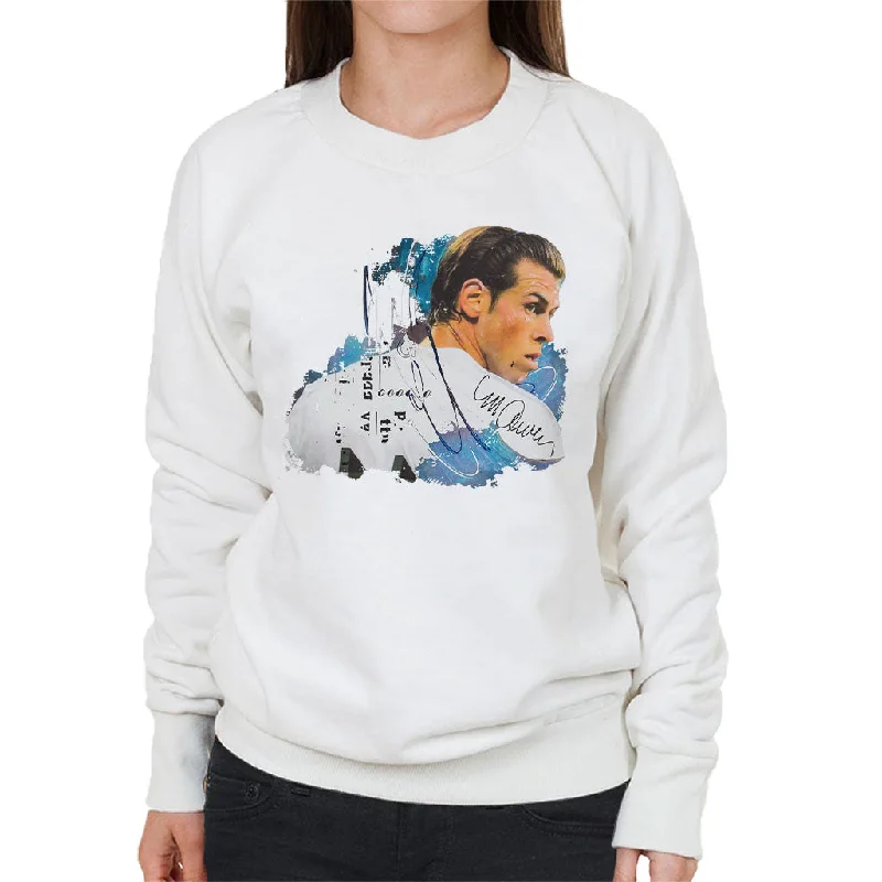 Sidney Maurer Original Portrait Of Gareth Bale Women's Sweatshirt