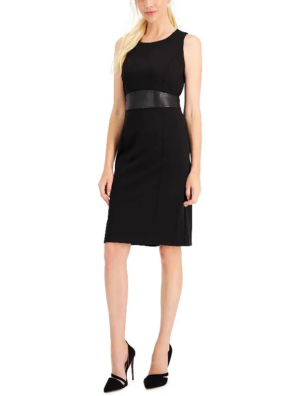 Womens Work Knee Sheath Dress