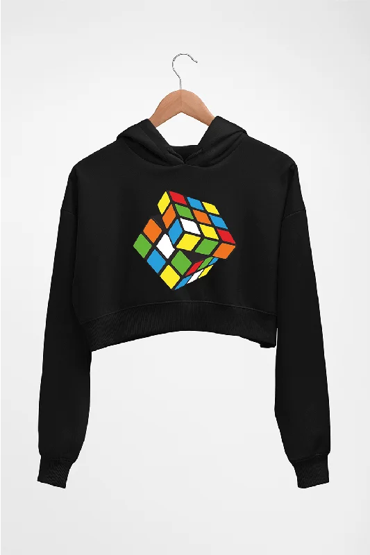 Rubik's Cube Crop HOODIE FOR WOMEN