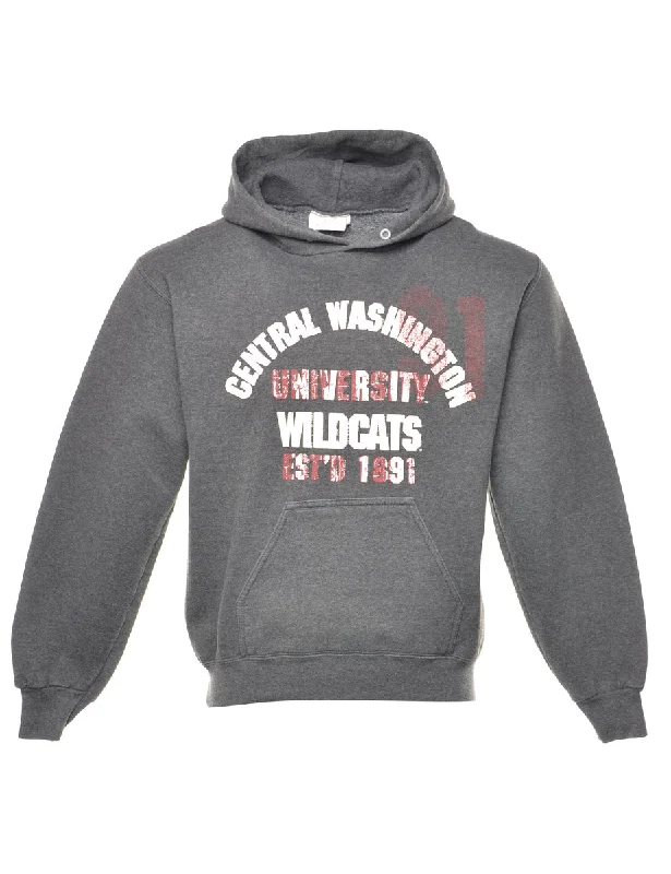 Wildcats Printed Grey & Silver Hoodie - S