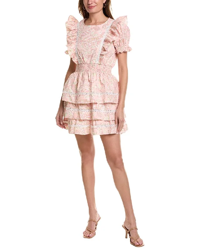 Sail to Sable Flutter Sleeve Mini Dress