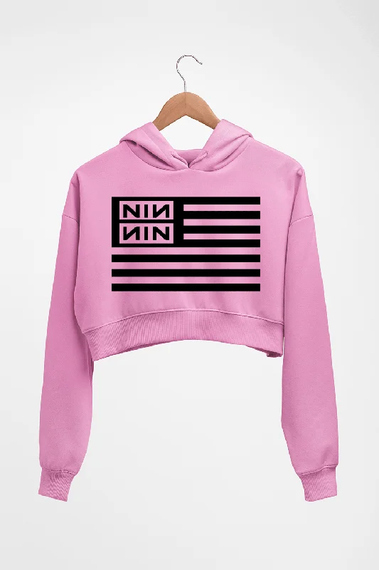 Nine Inch Nails Crop HOODIE FOR WOMEN