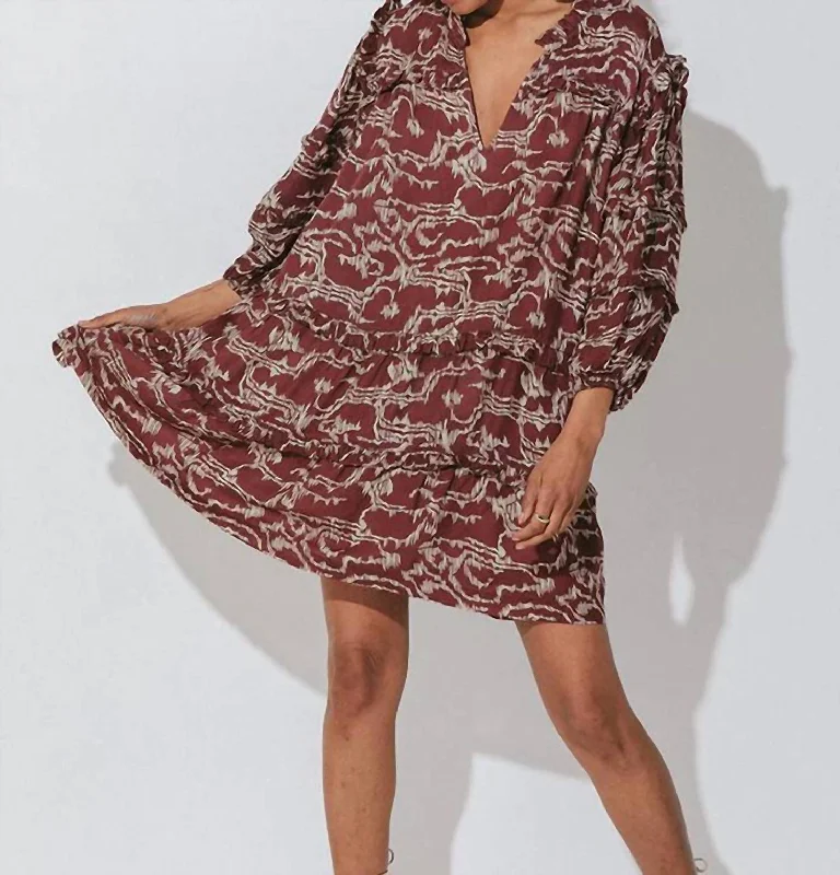 Kori Mini Dress In Fringe Ikat