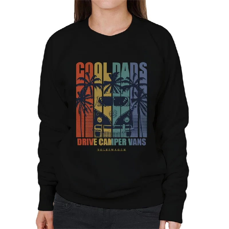 Volkswagen Retro Cool Dads Drive Campervans Women's Sweatshirt