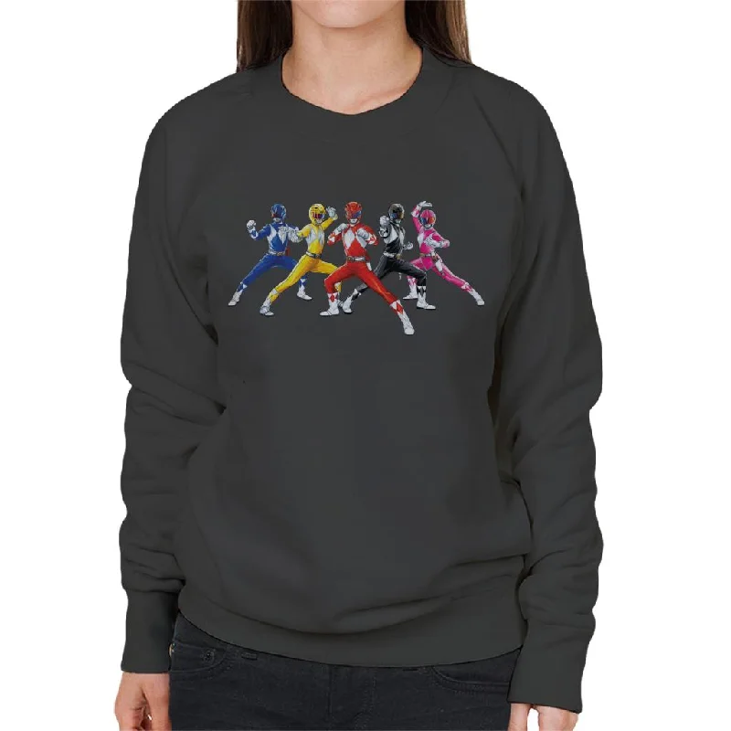 Power Rangers Fighting Pose Women's Sweatshirt