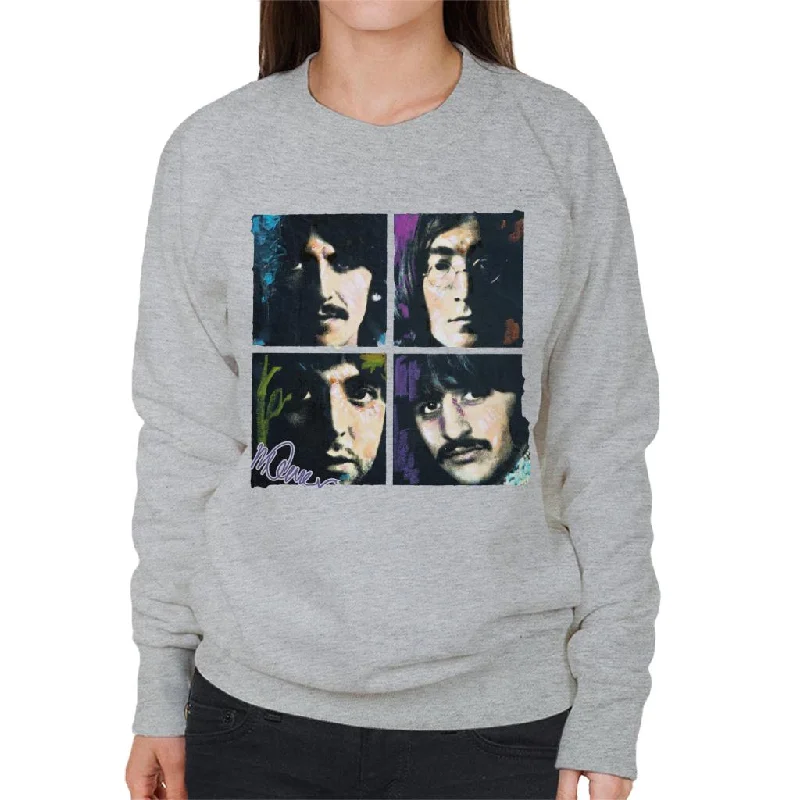 Sidney Maurer Original Portrait Of John Paul George Ringo Beatles Women's Sweatshirt