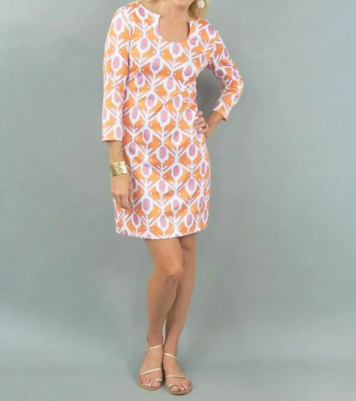 Islesboro Dress In Larkin Orange