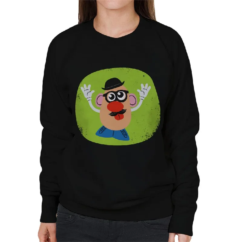 Mr Potato Head Glasses And Tongue Out Women's Sweatshirt