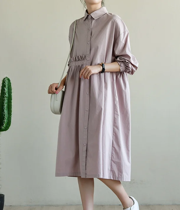 Autumn Loose Casual  Long Sleeve Women Dresses TRCP2008273