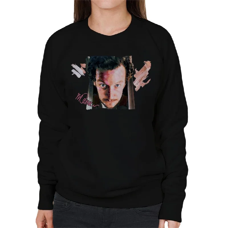 Sidney Maurer Original Portrait Of Daniel Stern As Wet Bandit Harry Home Alone Women's Sweatshirt