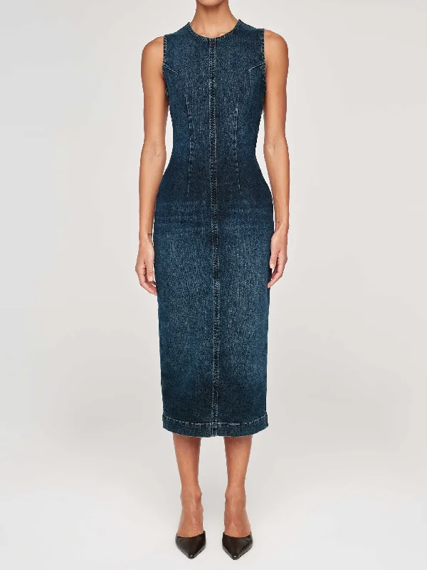 Esme Denim Dress Midi | Cromer