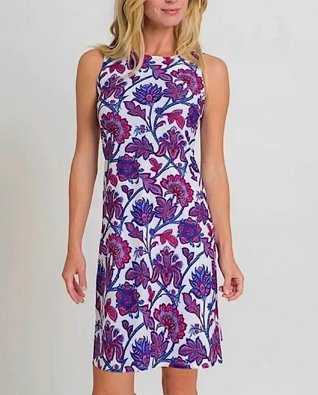 Beth Dress In Floral Americana Multi