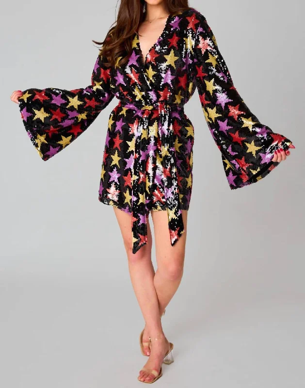 Lynlee Fortune Teller Dress In Black