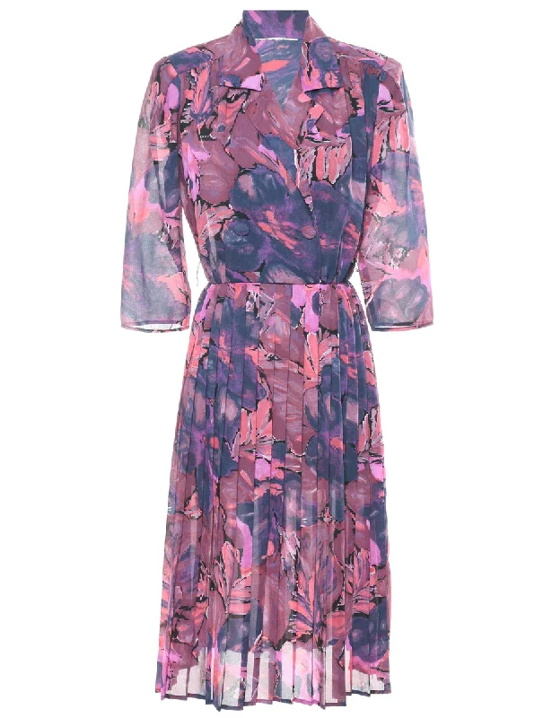 Floral Print Dress - M