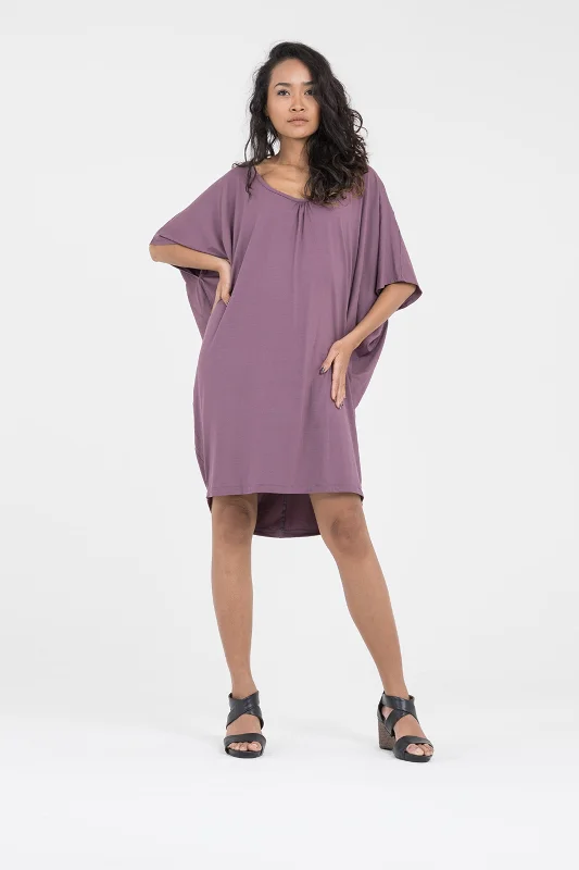 Women's Jersey Cocoon Dress | Berry