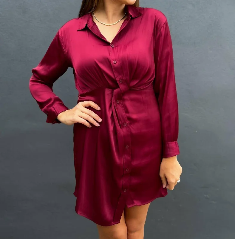 Barcelona Dress In Wine