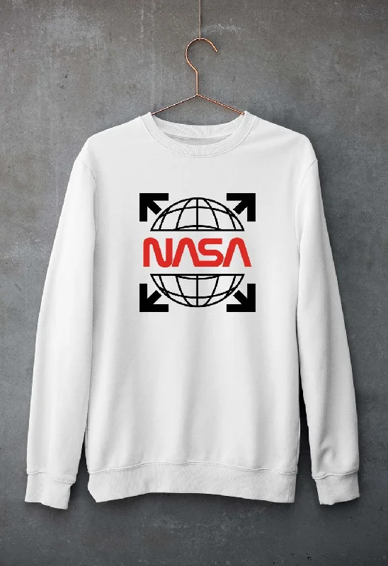 Nasa White Off Unisex Sweatshirt for Men/Women